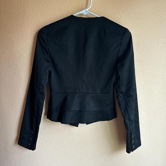 Bebe Cropped One Button Blazer - Picture 4 of 6